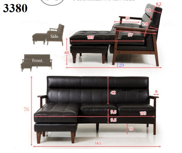 Sofa băng 3380+ĐÔN