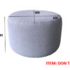 Sofa đôn tròn A 60*60*38 cm